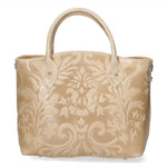 Enza Borsa a mano da donna Vera pelle 8007023FBG-004 TAUPE Gave Lux