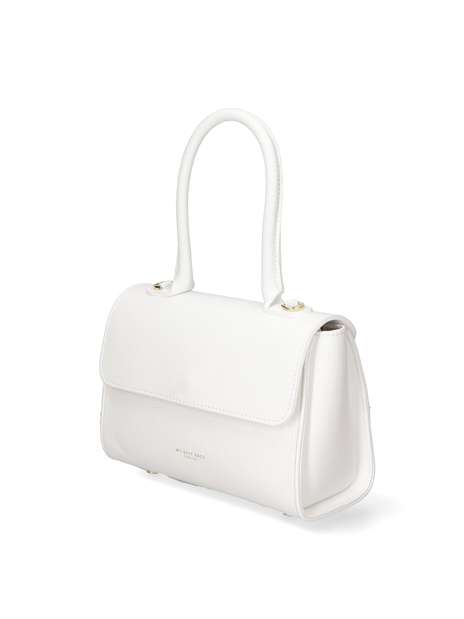 Borsa a mano da donna 100% vera pelle MYB-8030-FW-D01 BIANCO My Best Bag