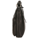 Borsa a tracolla da uomo Vera pelle RFID HILB-15118-NERO Hill Burry