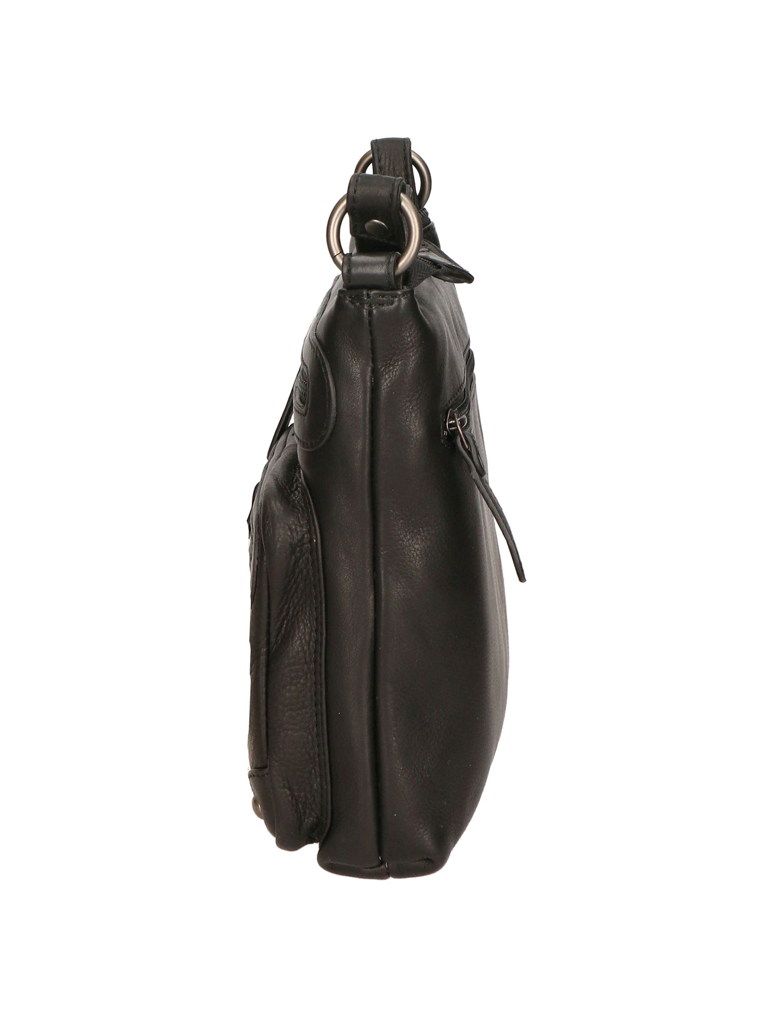 Borsa a tracolla da uomo Vera pelle RFID HILB-15118-NERO Hill Burry