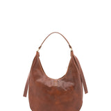 Borsa a spalla da donna 100% vera pelle 4607-MARRONE Alessia Firenze