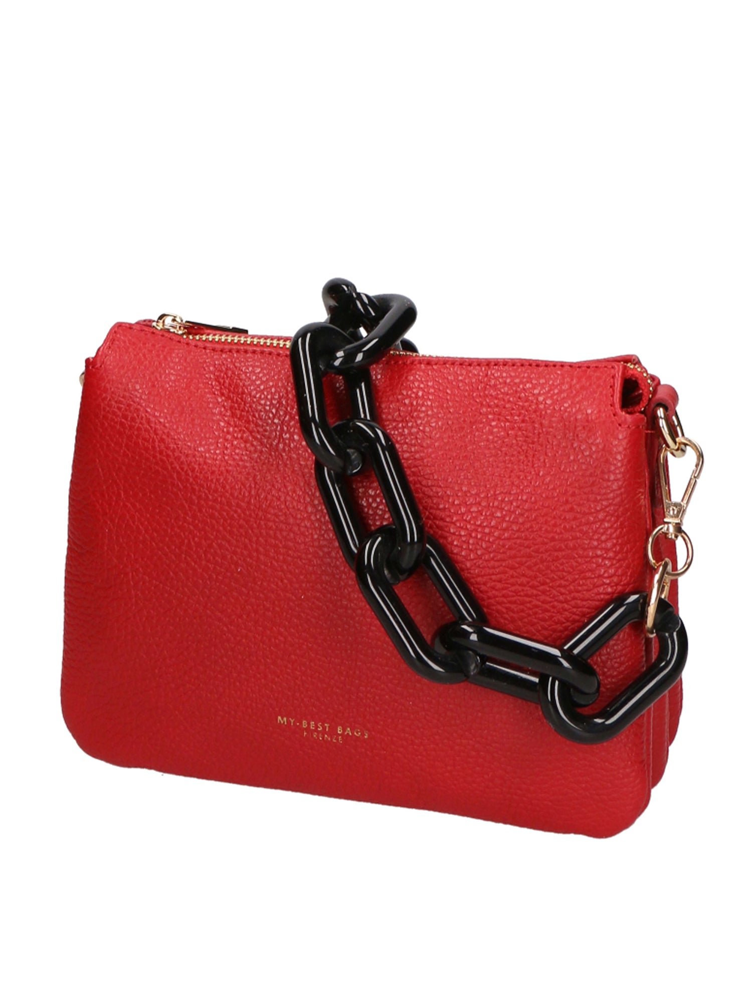 Borsa a spalla da donna Vera pelle italiana MYB-8020-FW-ROSSO My Best Bag
