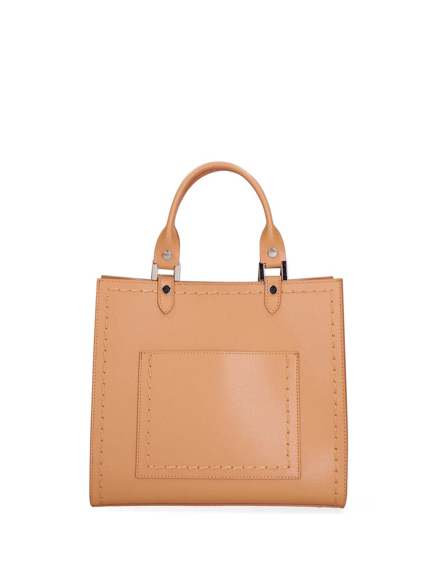 Borsa a mano da donna 100% vera pelle 07262-P 607 CUOIO Roberta Rossi