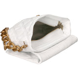 Aurélia Borsa a spalla da donna Vera pelle 04542-S01 BIANCO Gave Lux