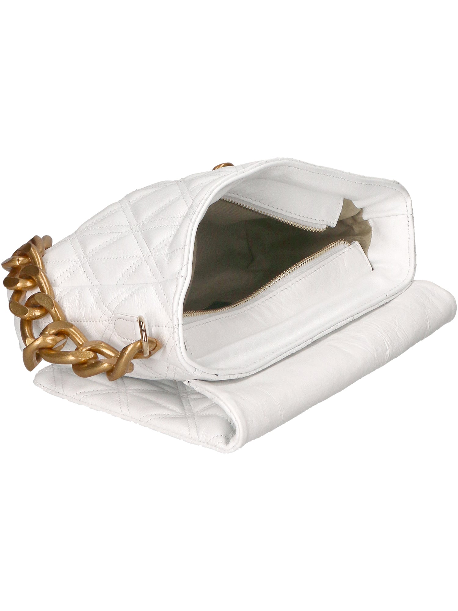 Aurélia Borsa a spalla da donna Vera pelle 04542-S01 BIANCO Gave Lux