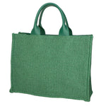 Borsa a mano da donna Misto pelle e tessuto MYB-05117-SS-524+S107 GIADA My Best Bag