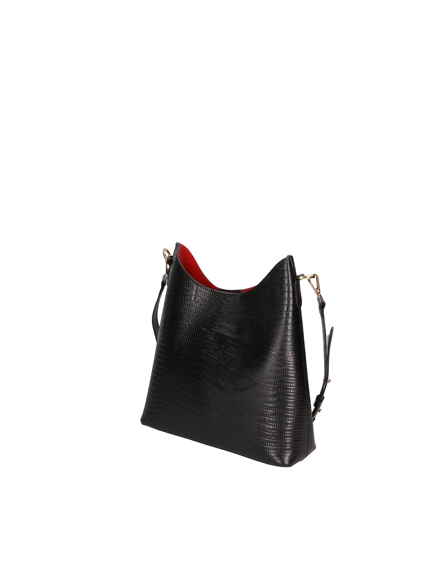 Carmine Borsa a spalla da donna Vera pelle 05442-LU28 NERO Gave Lux