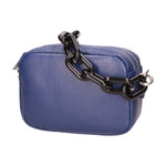 Barbara Borsa a spalla da donna Vera pelle 05706-D24 BLU BLUE Gave Lux