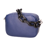 Barbara Borsa a spalla da donna Vera pelle 05706-D24 BLU BLUE Gave Lux