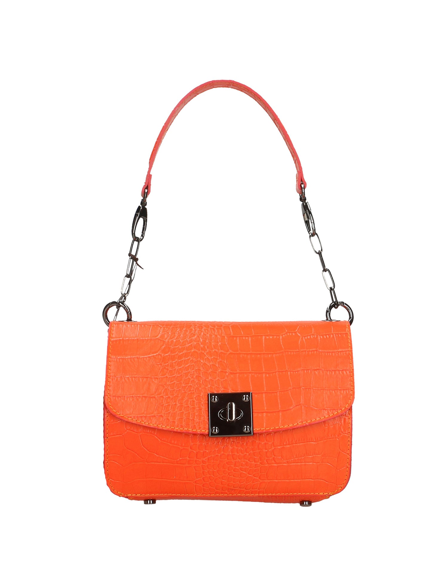 Nicole Borsa a spalla da donna Vera pelle 193746-ARANCIO ORANGE Gave Lux