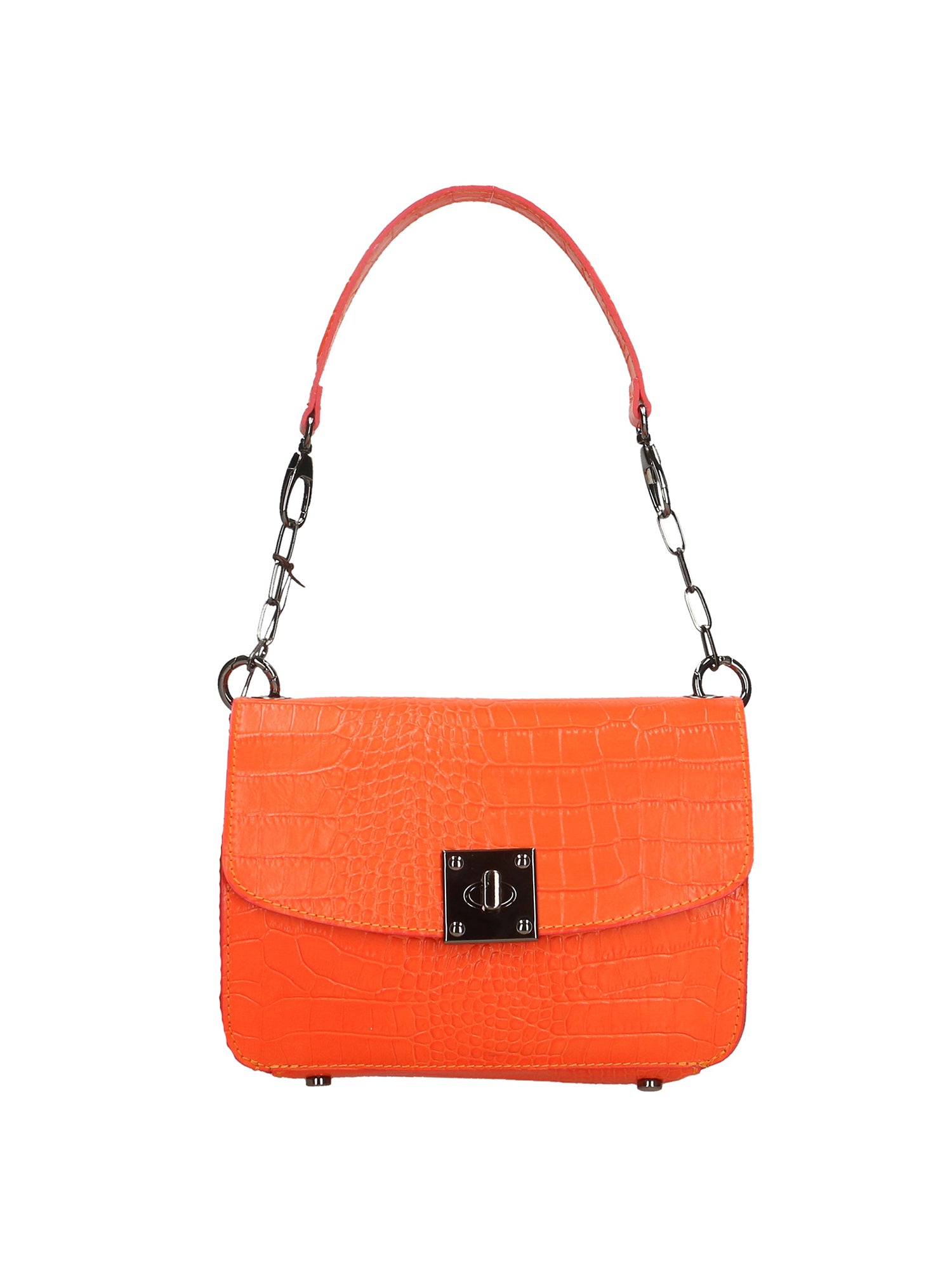Nicole Borsa a spalla da donna Vera pelle 193746-ARANCIO ORANGE Gave Lux