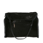 Willelmina Borsa a spalla da donna 100% PU Leather N-9606-NERO Gave Lux