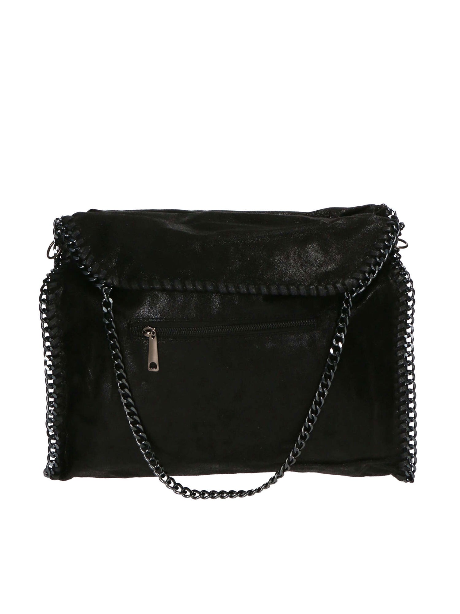 Willelmina Borsa a spalla da donna 100% PU Leather N-9606-NERO Gave Lux