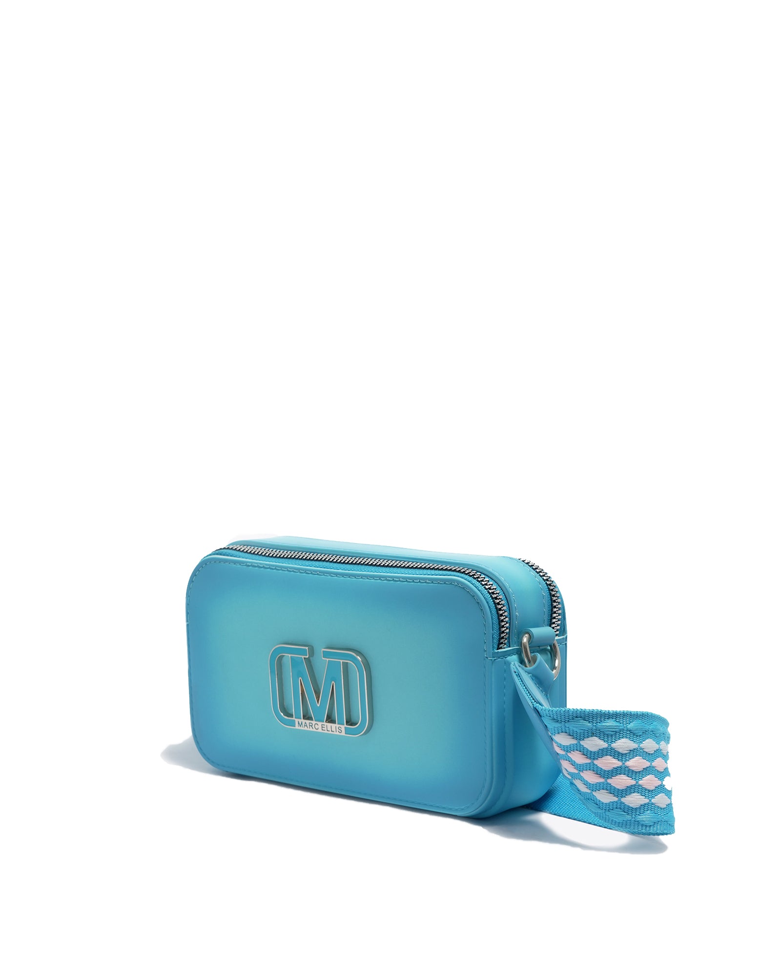 Borsa a spalla da donna 100% PVC FLAT MARC-NORSE BLUE Marc Ellis