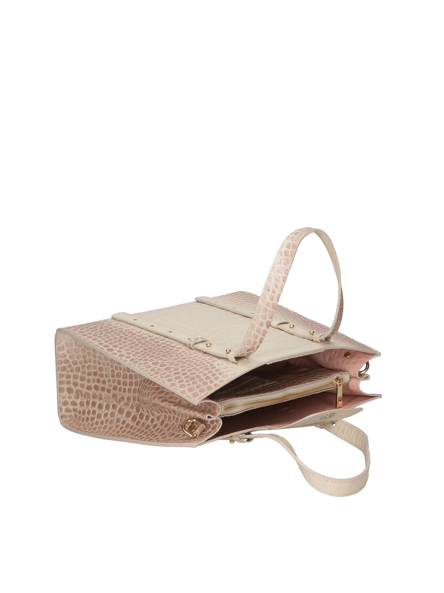 Borsa a mano da donna Vera pelle effetto coccodrillo MYB-8005-FW-SAFARI My Best Bag