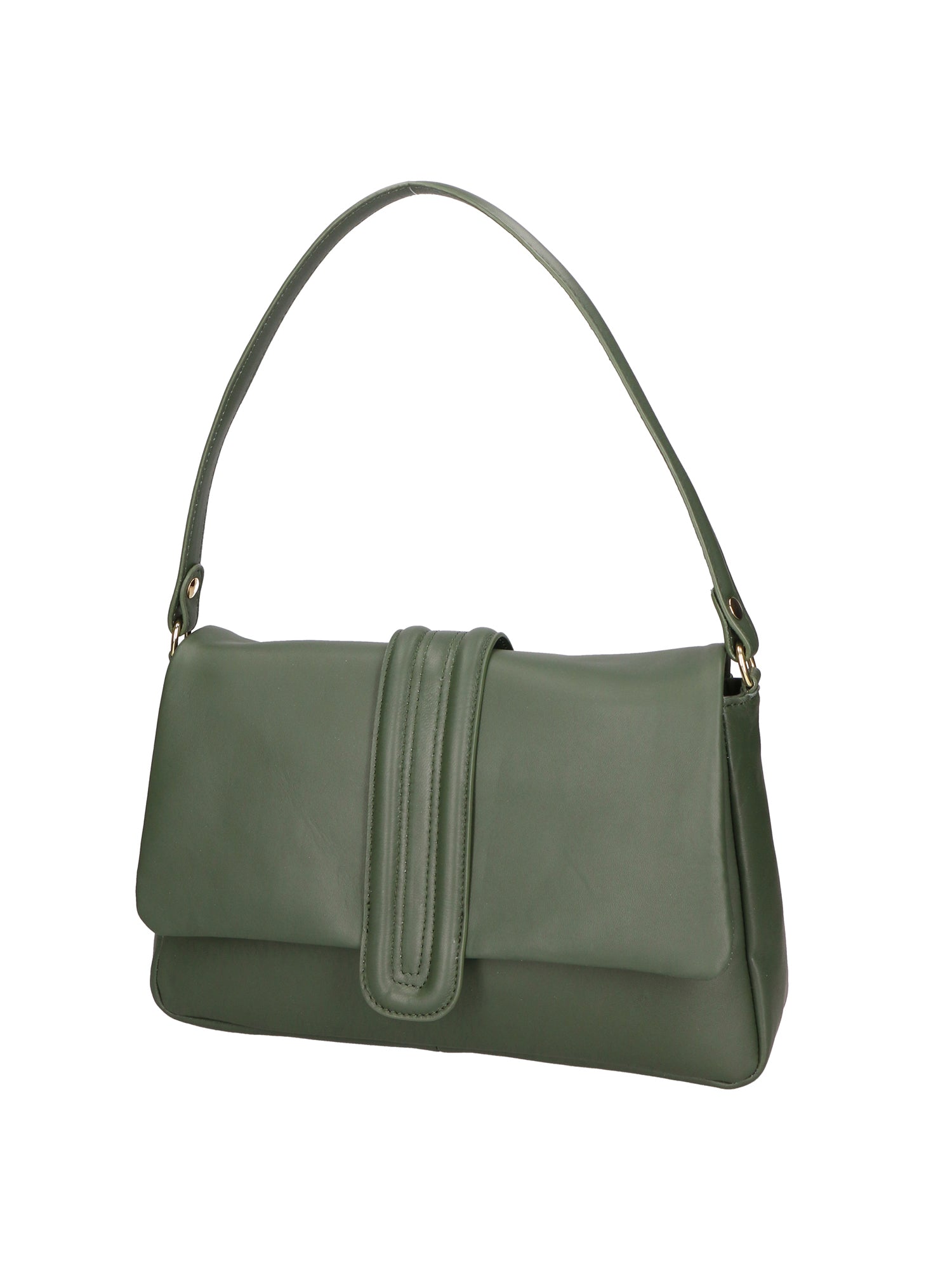 Jasmine Borsa a spalla da donna Vera pelle 06496-214 VERDE SCURO Gave Lux