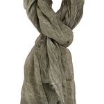 Scilla L1012-VERDE Foulard unisex Cotone e Seta Gave Lux