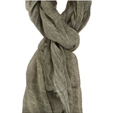 Scilla L1012-VERDE Foulard unisex Cotone e Seta Gave Lux