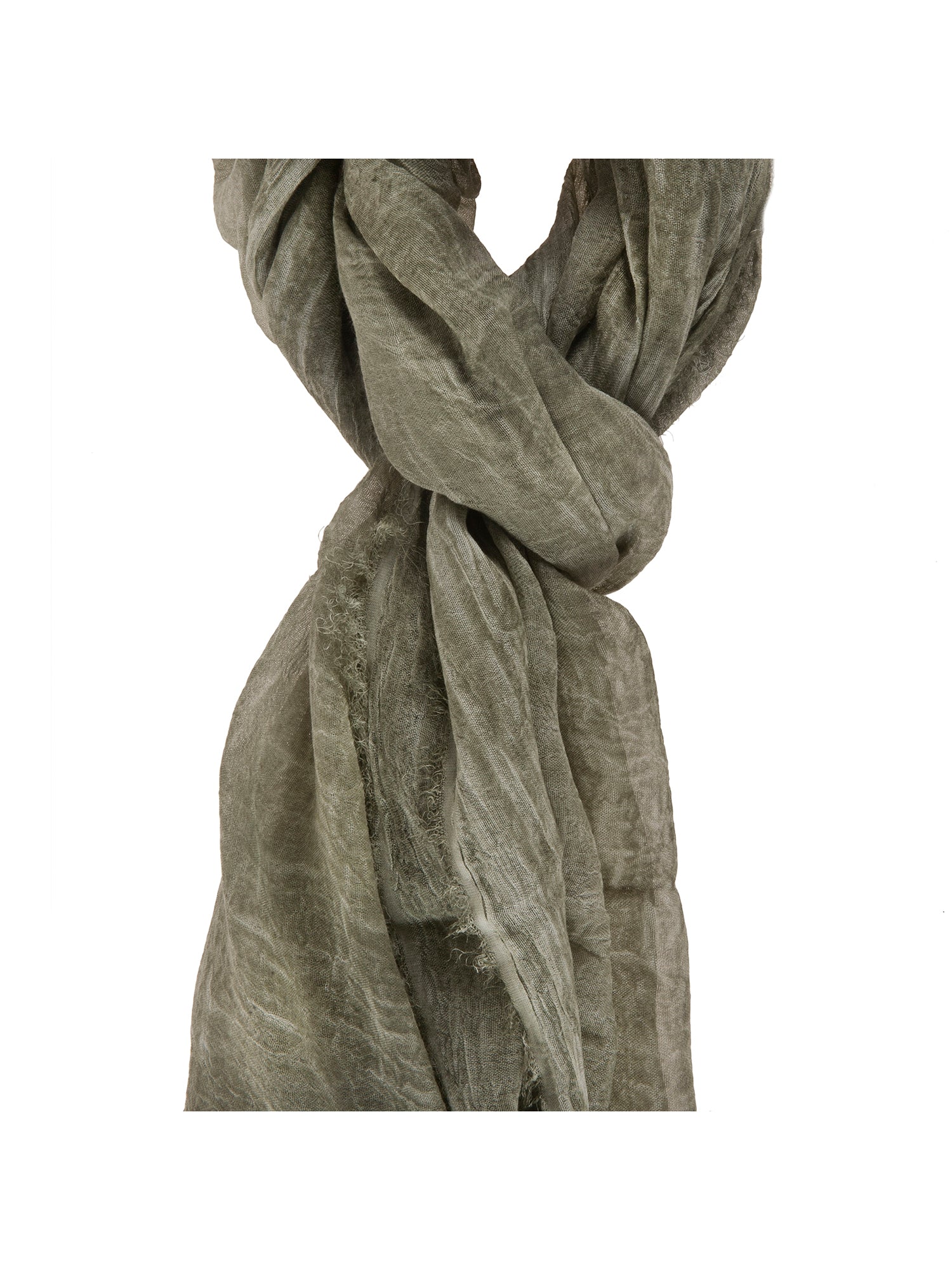 Scilla L1012-VERDE Foulard unisex Cotone e Seta Gave Lux