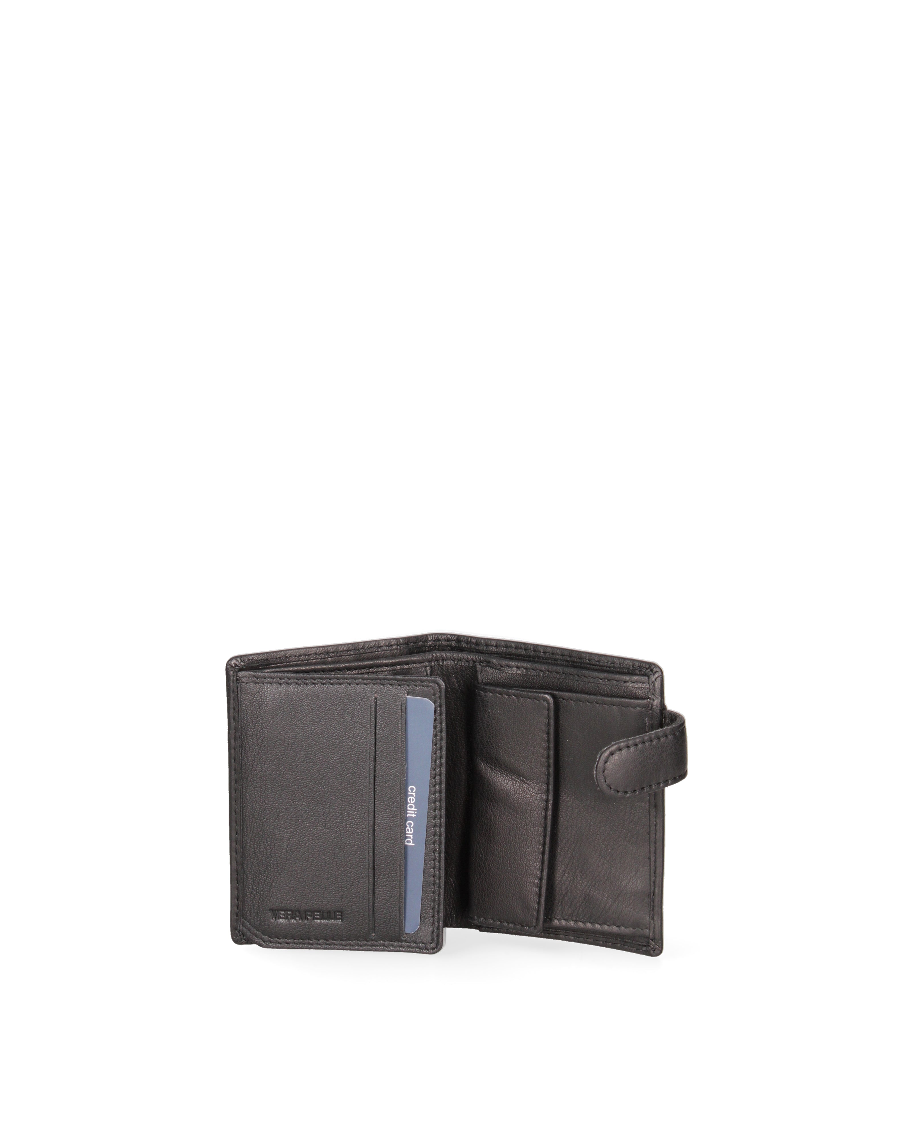 Portafoglio uomo in vera pelle Casual EC7641-82-NERO EC Contemporaly COVERI