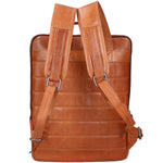 Zaino unisex in vera pelle Made in Italy Pelle di vacchetta ingrassata SN5863347-TAN Santini Firenze