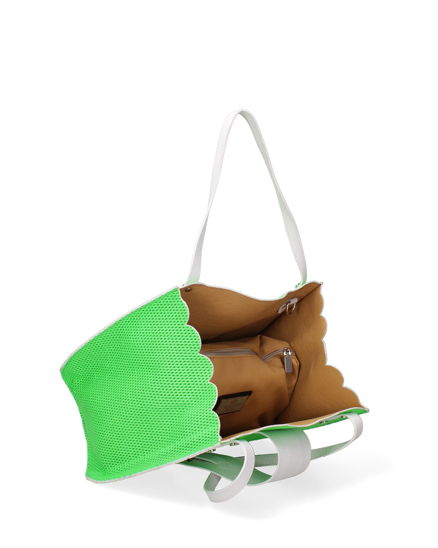 Palermo Borsa a spalla da donna Vera pelle 697756-VERDE Gave Lux
