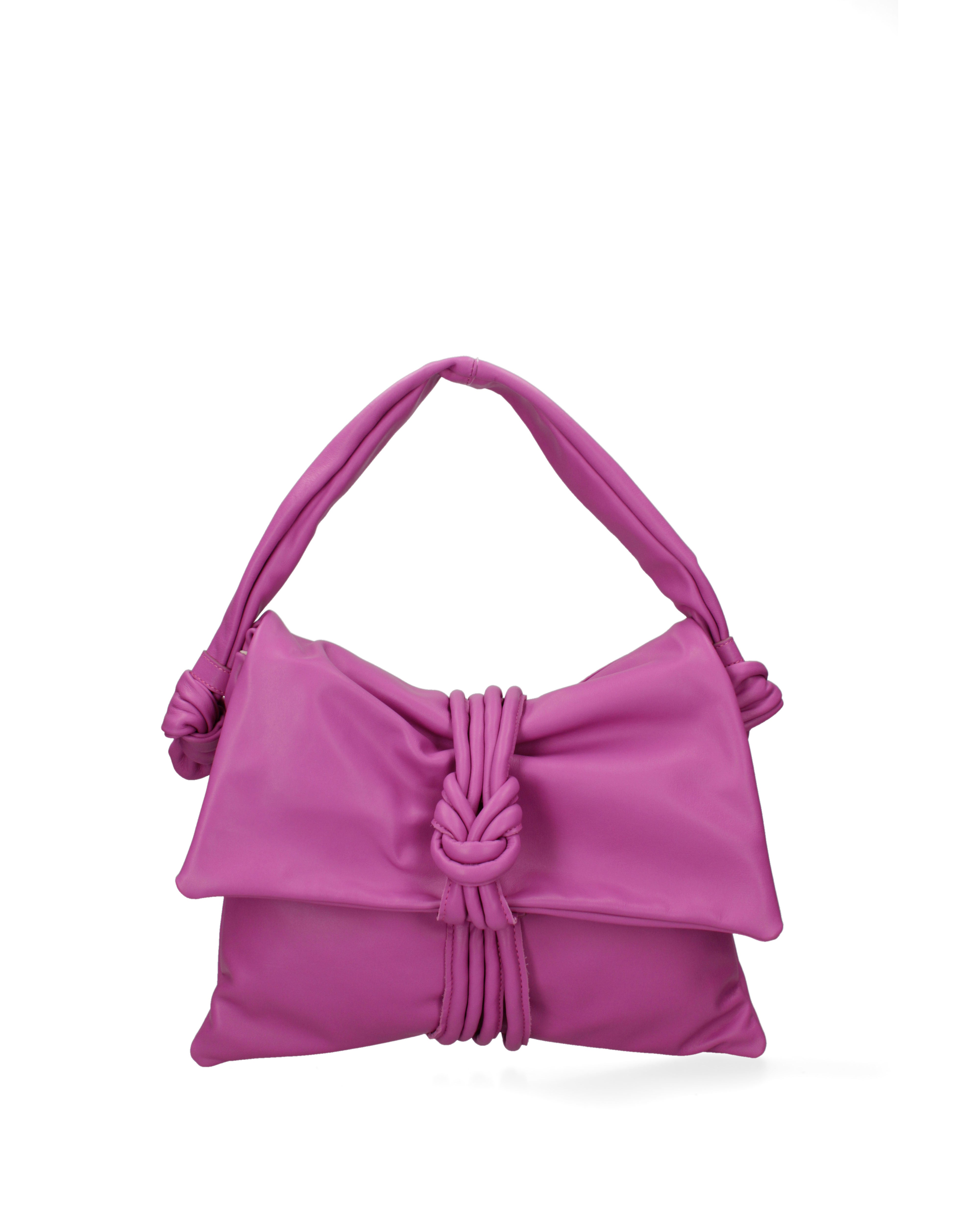 Borsa a spalla da donna Vera pelle 07172-S602 FUXIA CHIARO Viola Castellani