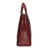 Borsa a mano da donna 100% pelle MYB-8001-FW-PL34 BORGOGNA My Best Bag