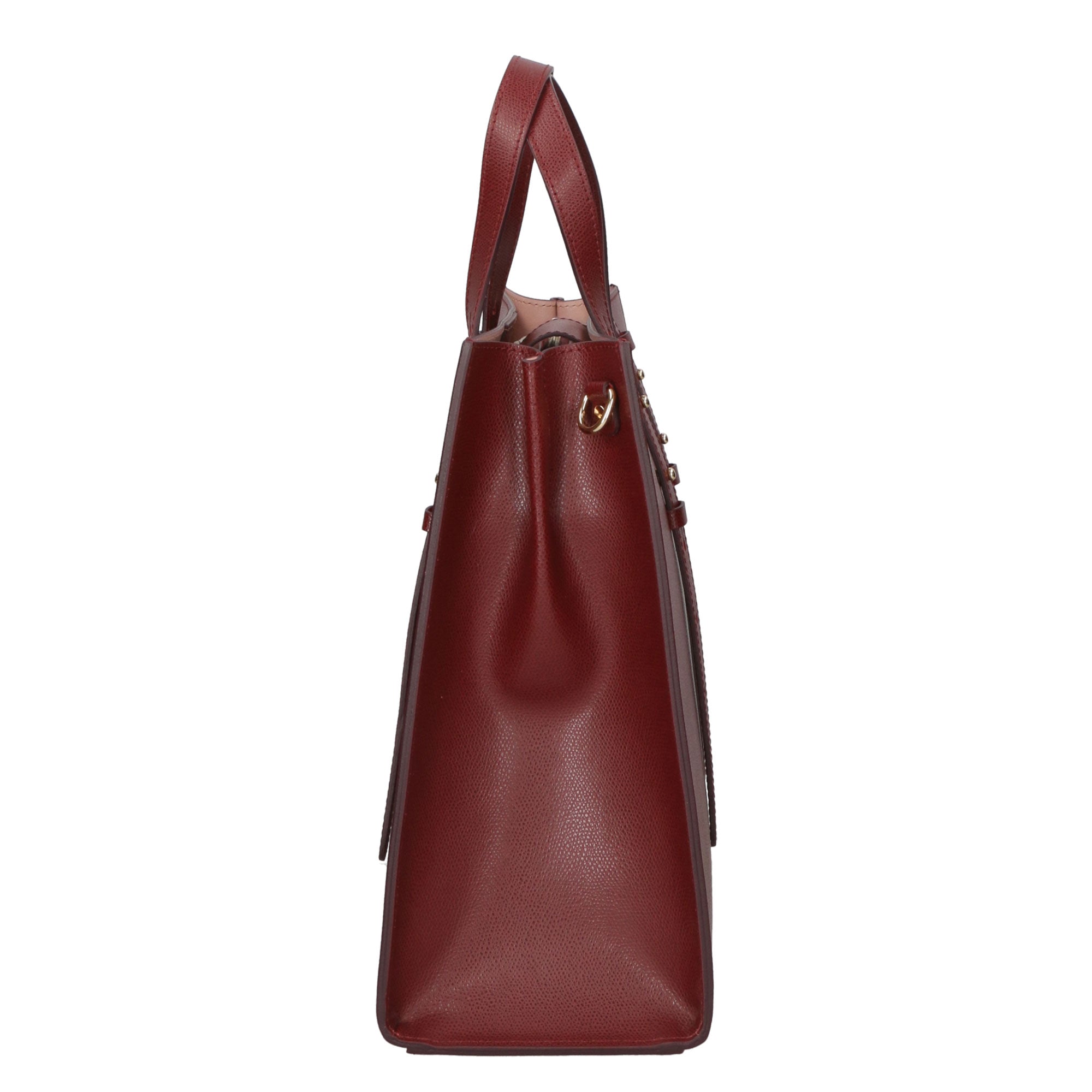 Borsa a mano da donna 100% pelle MYB-8001-FW-PL34 BORGOGNA My Best Bag