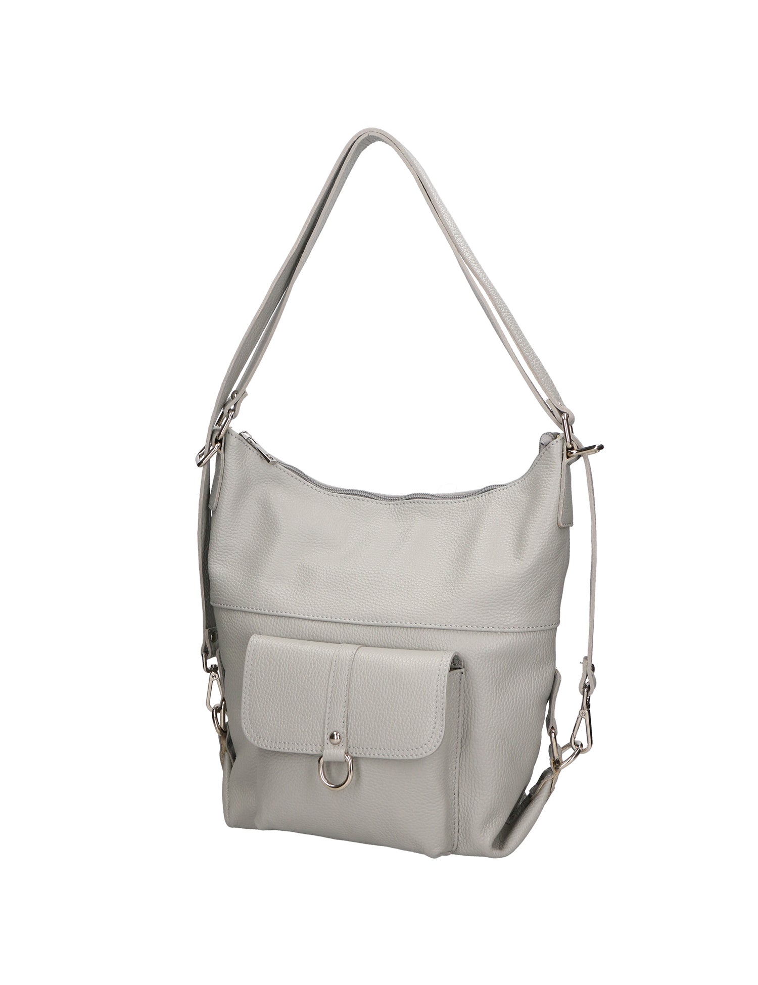 Kesha Borsa a spalla da donna Vera pelle 3301-GRIGIO Gave Lux