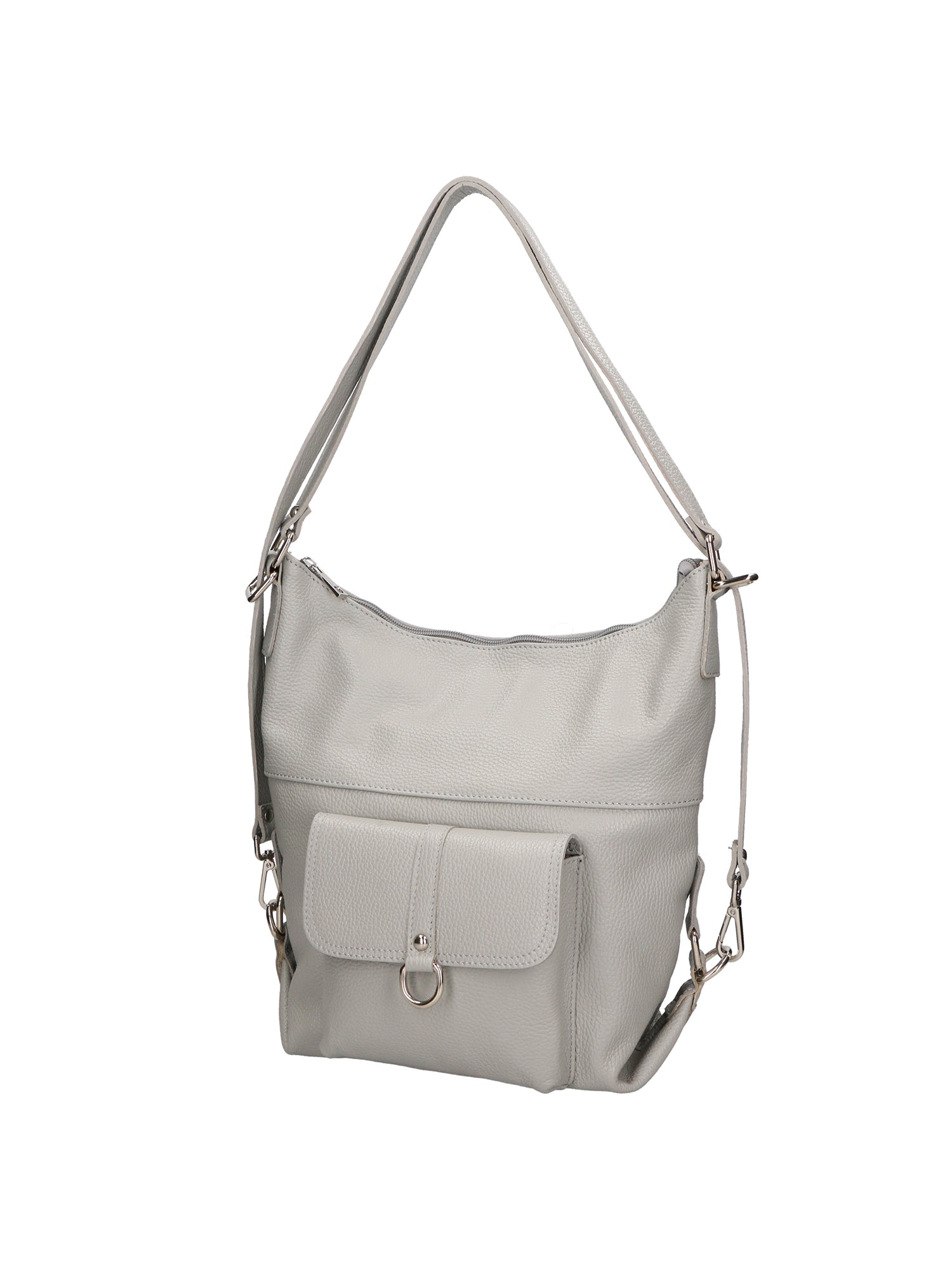Kesha Borsa a spalla da donna Vera pelle 3301-GRIGIO Gave Lux