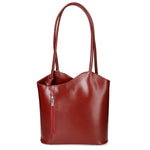 Fabiola Borsa a spalla da donna 100% pelle 9039-ROSSO RED Gave Lux