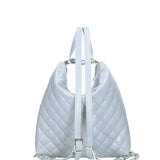 Women's shoulder bag convertible into a backpack in genuine leather Made in Italy 30x31x6 cm