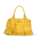 Elara Damen Schultertasche Echtleder 06090-018 Mittelgrau