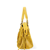 Elara Damen Schultertasche Echtleder 06090-018 Mittelgrau