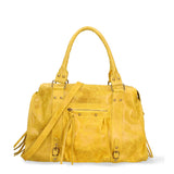 Elara Damen Schultertasche Echtleder 06090-018 Mittelgrau
