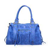 Elara Damen Schultertasche Echtleder 06090-018 Mittelgrau