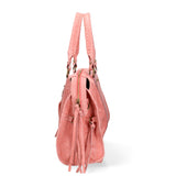 Elara Damen Schultertasche Echtleder 06090-018 Mittelgrau