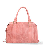 Elara Damen Schultertasche Echtleder 06090-018 Mittelgrau