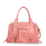 Elara Damen Schultertasche Echtleder 06090-018 Mittelgrau