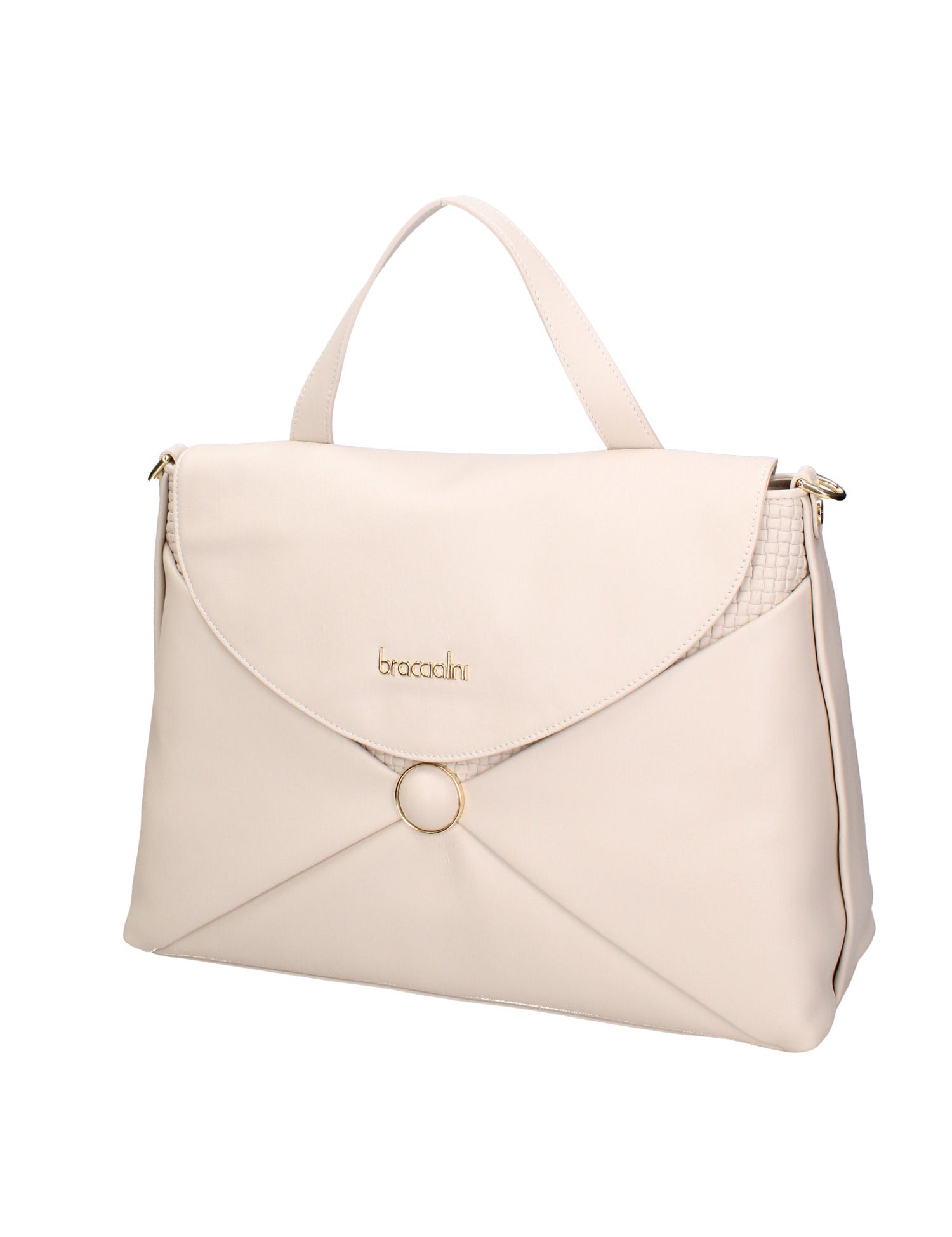 Edera Ultra Borsa a mano da donna 100% pelle B17202-BEIGE Braccialini