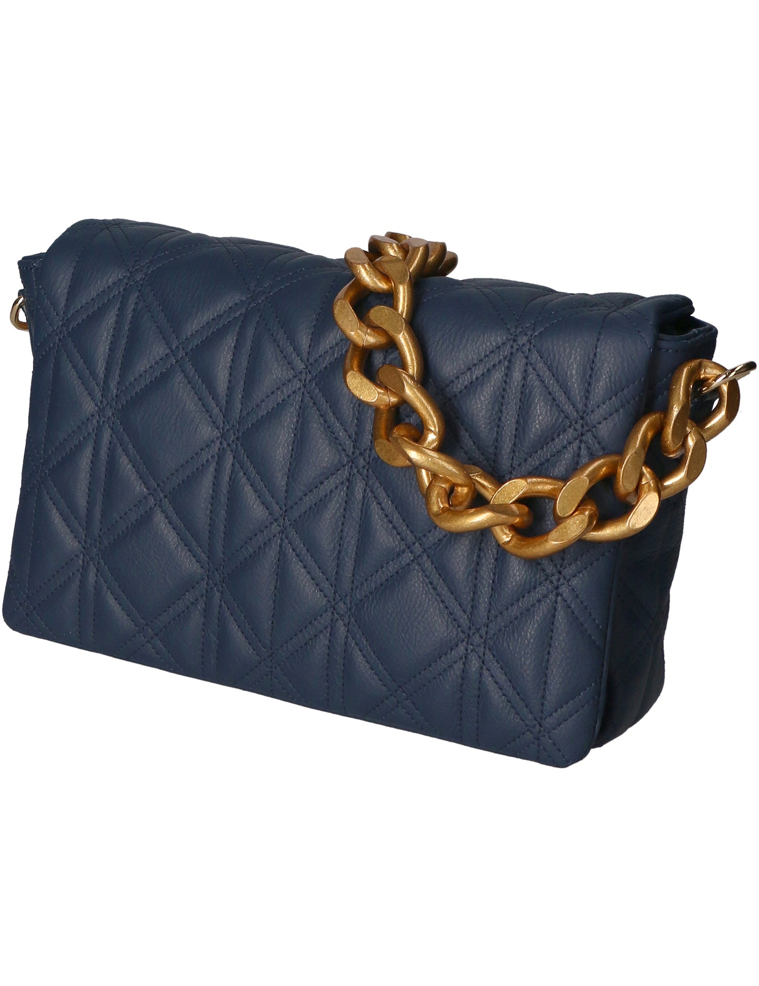 Aurélia Borsa a spalla da donna Vera pelle 04542-S24 BLU JEANS Gave Lux