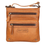 Borsa a tracolla da uomo Vera pelle RFID HILB-15118-CUOIO Hill Burry