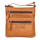 Borsa a tracolla da uomo Vera pelle RFID HILB-15118-CUOIO Hill Burry