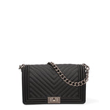 Borsa a mano da donna 100% Pvc FLAT-M 24-BLACK - BRUSH CDF Marc Ellis