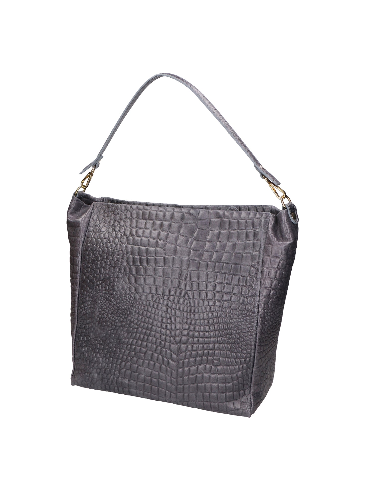 Valtera Borsa a spalla da donna Vera pelle 06500-042 GRIGIO SCURO Gave Lux