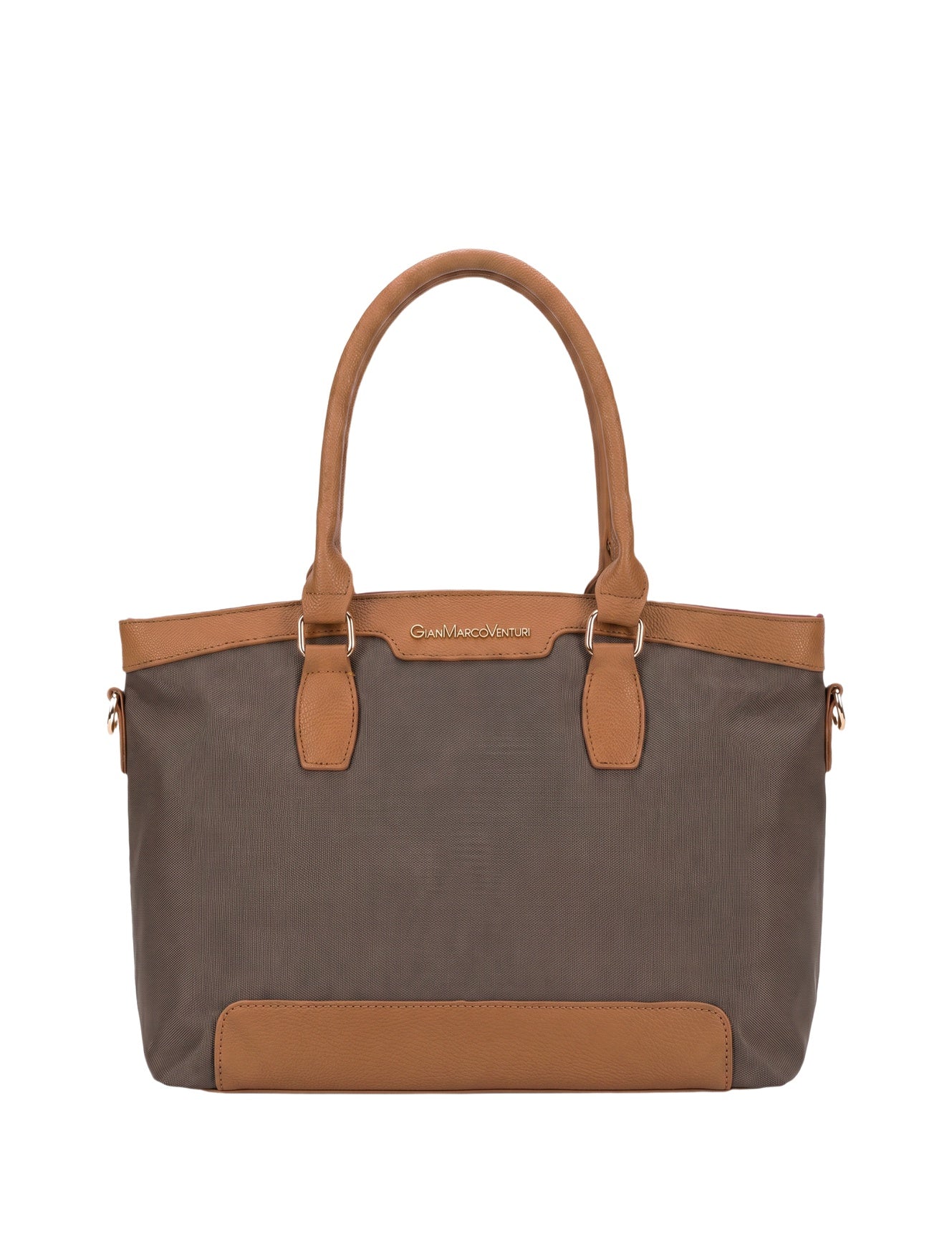 Borsa a Spalla in Pvc Verde Militare