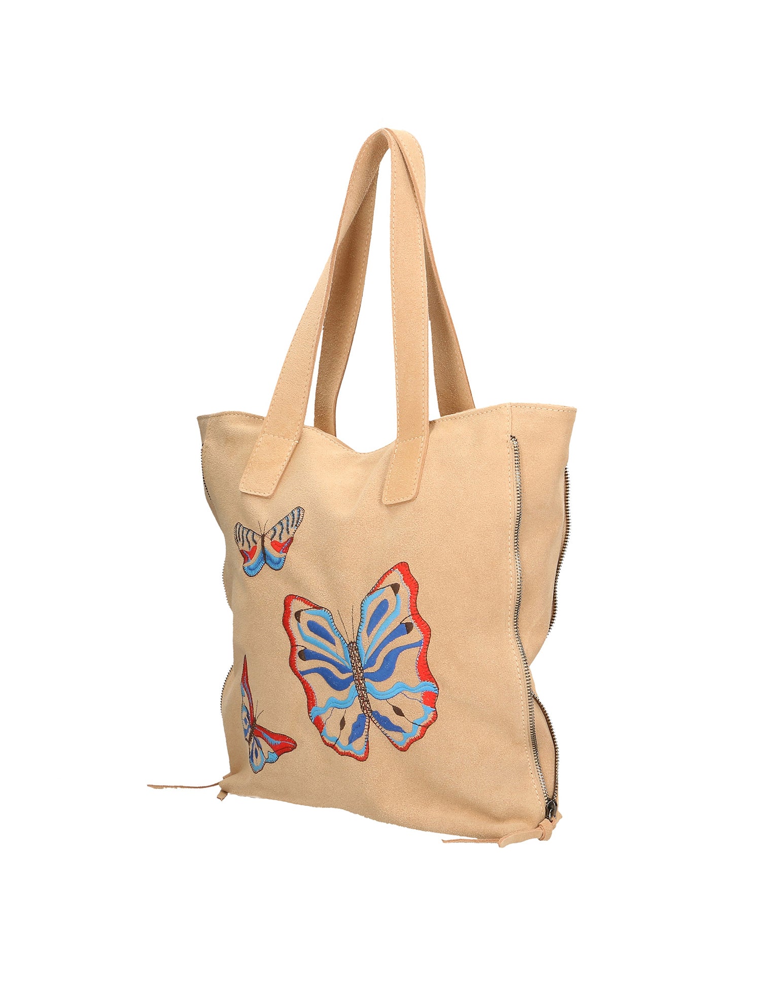 Papillon Borsa a spalla da donna Vera pelle 8620-FANGO TAUPE Gave Lux
