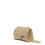 Borsa a mano da donna 100% Pvc FLAT RHOMBUS S-GOLD + LIGHT GOLD Marc Ellis