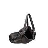 Anjelica women's shoulder bag convertible into a backpack in genuine leather, Made in Italy, 33x31x12 cm